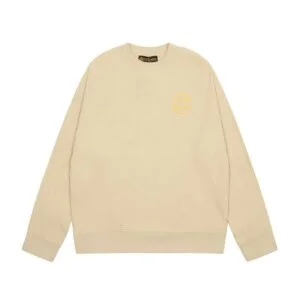 Drew Wavy Striped Knit Sweater Apricot Dr37