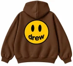 The Drew House Mascot Hoodie Brown