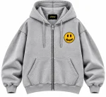 Drew House Mascot Zip Hoodie Grey