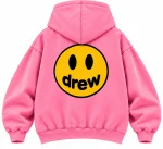 Drew House Mascot Zip Hoodie Pink