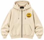 Drew House Mascot Zip Hoodie – Cream